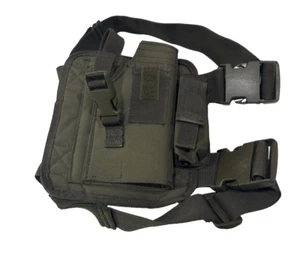 Military Drop Leg Holster Tactical Thigh Pistol Gun Pouch Right Hand Adjustable - Picture 1 of 9