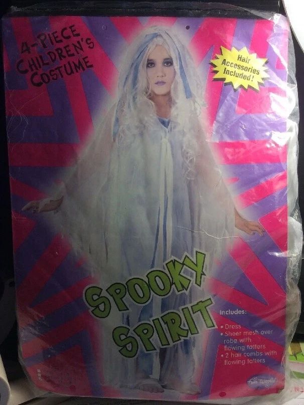 SPOOKY SPIRIT-4 piezas Disfraz Halloween-Adulto Talla Grande 12/14 Foto 1 de 4