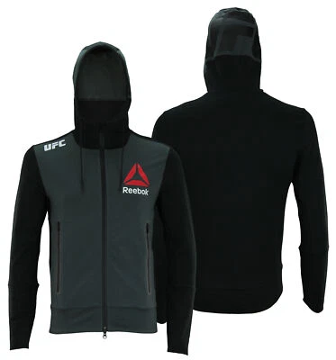 Sudadera con capucha y cremallera completa Reebok UFC Walkout para hombre Foto 1 de 4