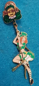 MIAMI ST PATRICKS DAY SEXY SHAMROCK SWINGING GIRL 2006 Hard Rock Cafe PIN - Picture 1 of 1