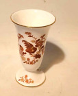 Wedgwood Golden Cockerel trumpet bud Vase bone china England
