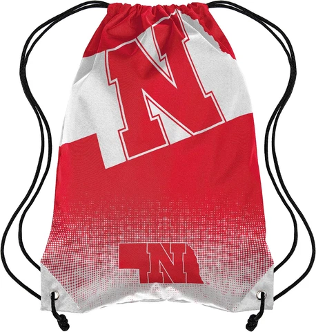 Nebraska Cornhuskers NCAA Gradient Drawstring Backpack Cover