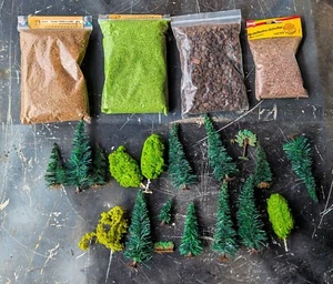 Réseaux HO : Eléments pour décor (flocage, ballast, arbres) - Imagen 1 de 4