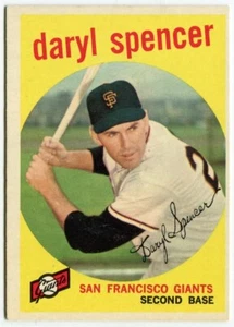 1959 Topps #443 Daryl Spencer San Francisco Giants - Bild 1 von 2