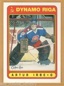 1990-91 O-Pee-Chee #501 Arturs Irbe UER RC - Bild 1 von 1