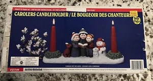 ACCENTS UNLIMITED WEE CRAFTS CHRISTMAS CAROLERS CANDELHOLDER PAINTED - Picture 1 of 9