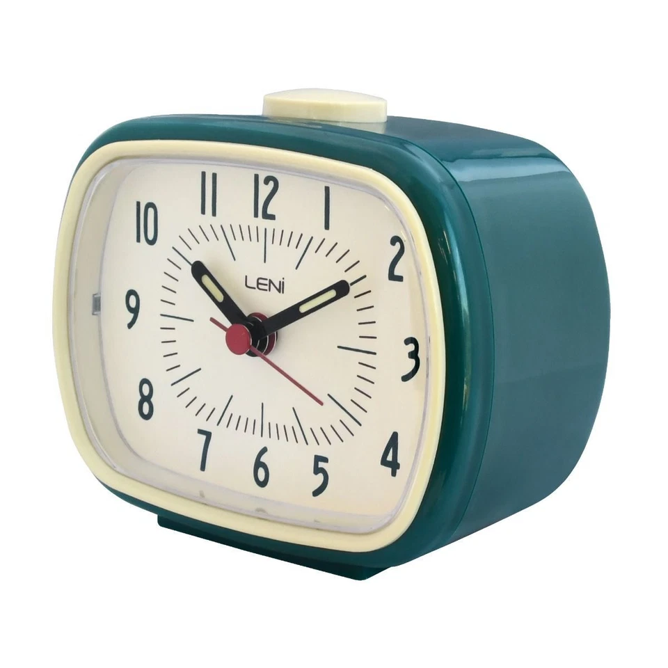 Leni Retro Alarm Clock Peacock - Image 1 of 1