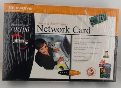 LinkSys Fast Ethernet 10/100 Home & Small Office Network Card NC100 v2.1 - Image 1 of 4