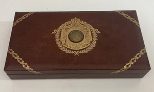 Swank Jewelry Box And Contents Philippe Made in Sweden NAPOLEON 11 X 6 Tie Bars - Picture 1 of 14
