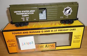 MTH RAILKING 30-74225 U.S. ARMY DODX ROUND ROOF BOXCAR GENERATOR O GAUGE TRAIN - Bild 1 von 5