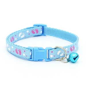 Cute Fashion Paws Pattern Pet Puppy Collars with Bell for Small Dogs Necklace 63 - Picture 1 of 18