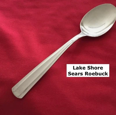 Cuchara sopera Sears Roebuck LAKE SHORE 7 1/4" cubiertos de acero inoxidable Foto 1 de 4