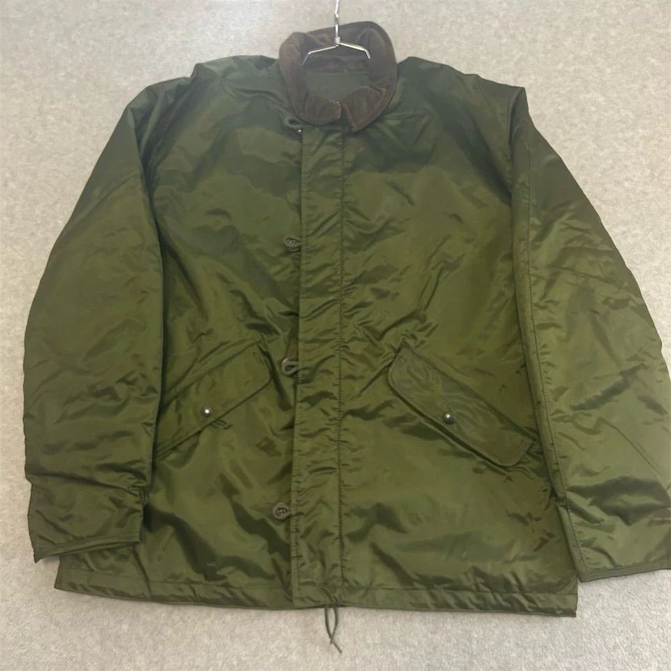  Chaqueta de Colección Marina de los Estados Unidos Cubierta Grande Clima Extremo Frío Tipo A-1 Alpha Años 80 1983 Foto 1 de 4