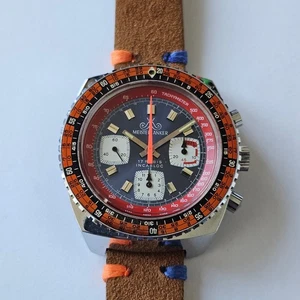 MEISTER ANKER-CRONO-MANUALE-SUB 30 M-OVERSIZE (41 MM)-VALJOUX 7736-QUASI N.O.S - Picture 1 of 24