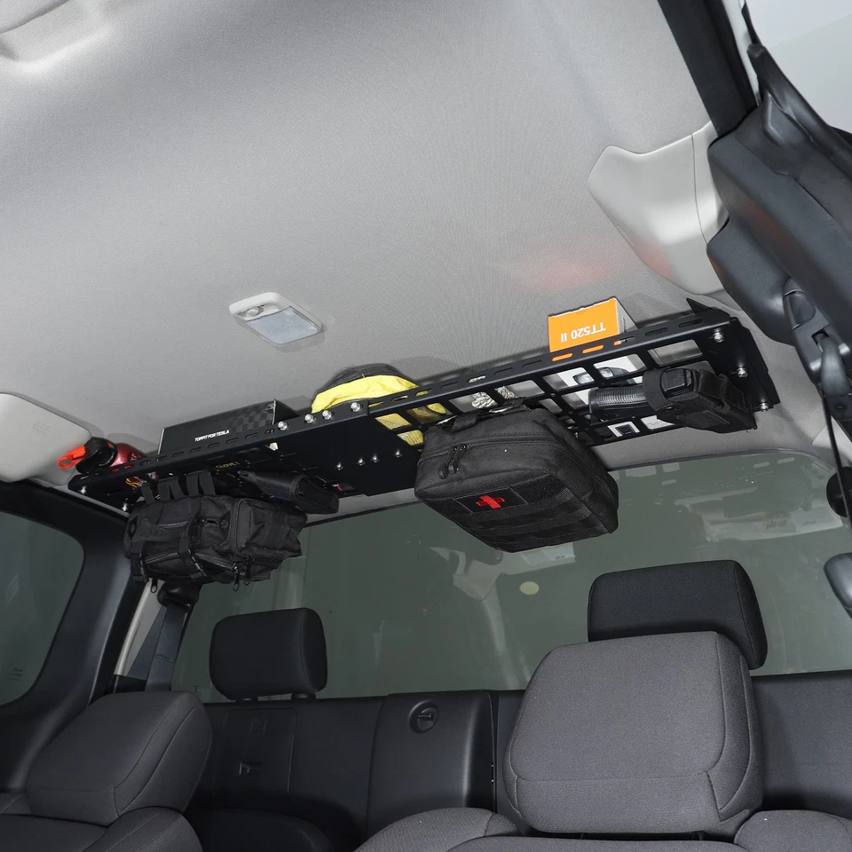 Barra colgante techo trasero aluminio panel Molle para Nissan Frontier D41 2022+ EE. UU. Foto 1 de 4