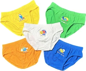 Boys’ Underwear Breathable Bamboo Viscose/Spandex Briefs (5pc Pack) - Printed... - Picture 1 of 7