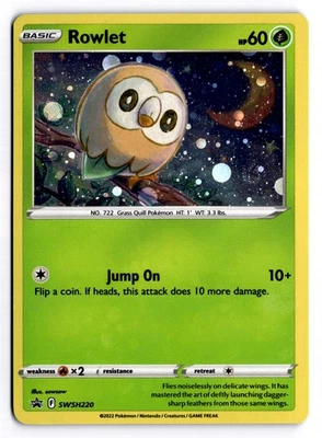 Rowlet Promo SWSH: Sword & Shield Promo Cards SWSH220 NM - Image 1 of 2