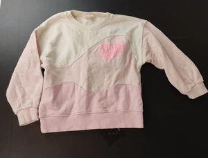 Sudadera ZARA Niños Talla 10 Rosa Beige Simplemente Trae Buenas Vibraciones Jersey - Imagen 1 de 8