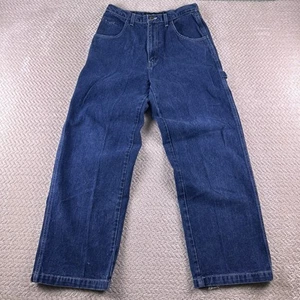 Vintage FUBU 90s Y2K Womens Carpenter Pants Jeans Baggy Size 30x30 Wide Leg - Picture 1 of 16