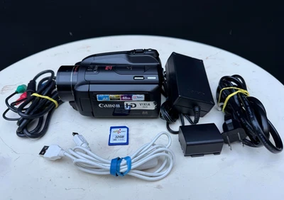 Canon VIXIA HG20 High Definition Camcorder (Black) Bundle Tested Works READ - Image 1 of 4