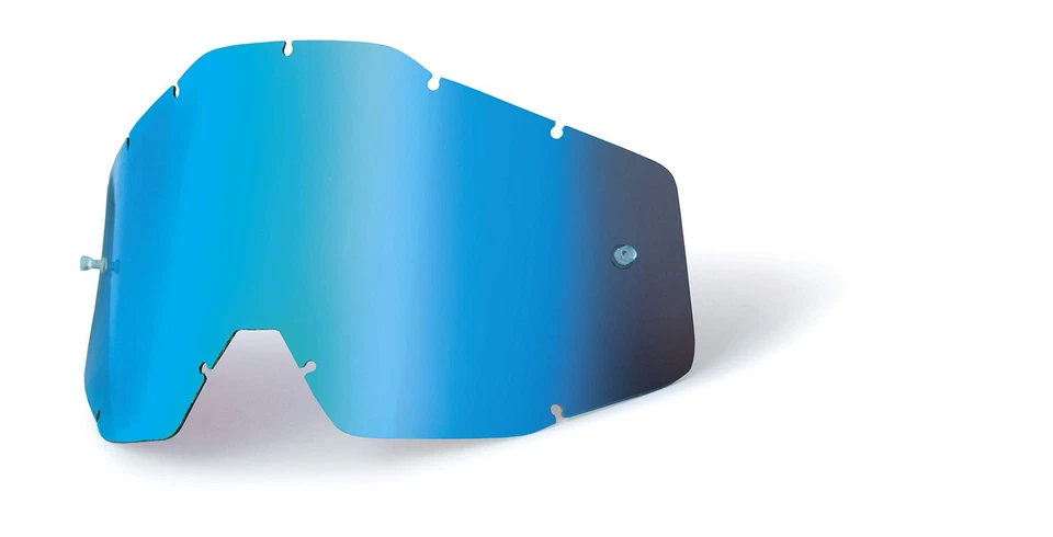 Blue Mirror Antifog Replacement Lens For 100 Goggles Racecraft 2 Accuri 2 Strata - Image 1 of 1