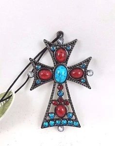 Schmuckstück Metall Kreuz Ornament für Weihnachten oder das ganze Jahr Display NEU - Bild 1 von 2