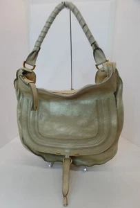 Chloe großer Leder Marcie W Staubbeutel Gold Leder gestempelt Chloe Everywhere W SN - Bild 1 von 15