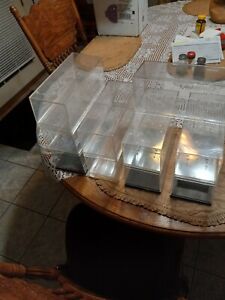 Lot of  10 model display cases for 1/24  1/25 scale cars