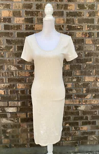 Pink Blush Maternity Womens Causal Dress T-Shirt Dress Size XL Summer Beige NEW - Picture 1 of 4