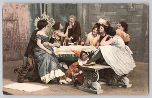 Postcard Theatre Stage Life - Drinking, Smoking, Partying - Picture 1 of 3