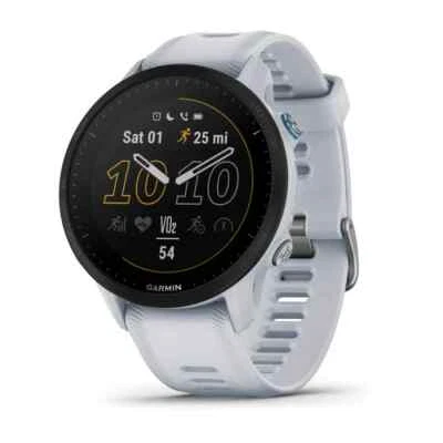 Garmin Forerunner 955 White GPS Running and Triathlon Smartwatch 010-02638-11 - Image 1 of 3