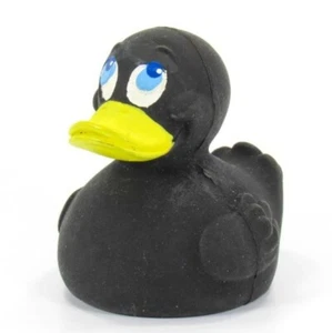 BLACK RUBBER DUCK - Lanco - 100% Natural Rubber - Picture 1 of 6
