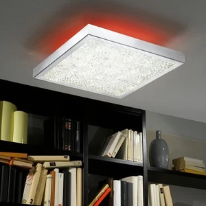 LAMPADARIO MODERNO LUCI A LED PLAFONIERA ACCIAIO ARREDO CASA SALONE CUCINA CAMER - Imagen 1 de 1
