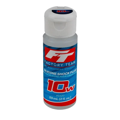 Factory Team Associated Silicone Shock Fluid Oil 10WT 100cSt #5420 2 fl.oz. 59mL - Image 1 of 2