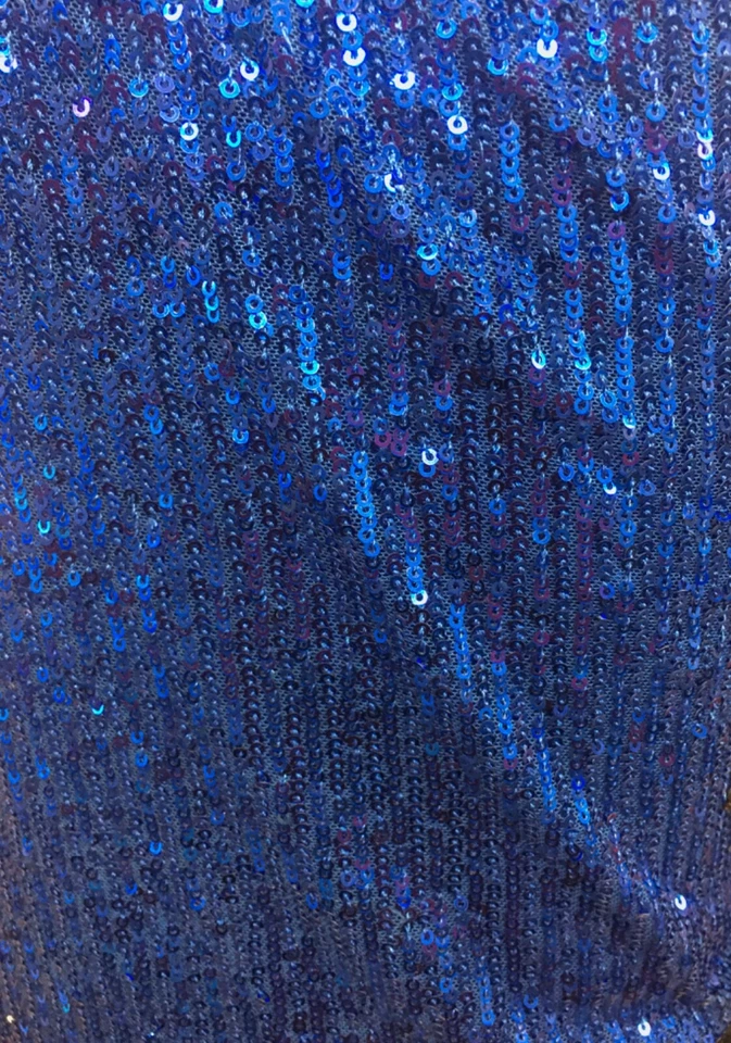 Royal Pleated Glitz Sequin Mesh Fabric By The Yard - Image 1 of 1