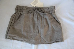 Original mini jupe IRO jeans taille 0 gris soie tissée neuf - Imagen 1 de 1