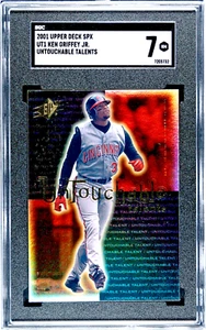 2001 SPx Untouchable Talents Ken Griffey Jr #UT1 SGC 7 NM POP 1 solo HOF - Foto 1 di 2