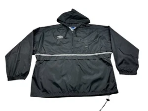 VTG Umbro Mens XLarge Long Sleeve Jacket Hooded Black Arizona Youth Soccer Logo - Picture 1 of 7