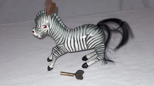 Vintage - Hüpfendes Blech - Zebra zum Aufziehen - 14 cm - sehr guter Zustand - Bild 1 von 3