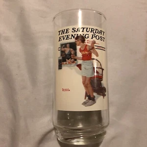 Arbys Saturday Evening Post Commemorative Glass "The Champ" - Picture 1 of 2