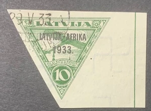 Latvia, Latvija, Sc C9; Mi 220 used/O "Latvija-Afrika" AIR POST, FLUG POST - Picture 1 of 2