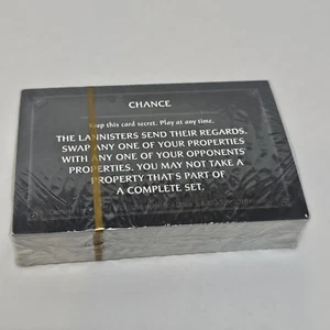 Monopoly Game of Thrones Carta Titolo Atto, Mazzo Chance Completo Sigillato. Ricambio - Foto 1 di 2