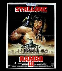 RAMBO III manifesto poster Sylvester Stallone URSS Mujahideen Afghanistan C47 - Picture 1 of 1
