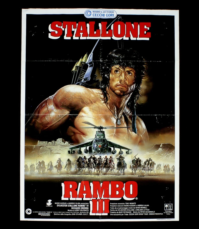 RAMBO III manifesto poster Sylvester Stallone URSS Mujahideen Afghanistan C47 - Bild 1 von 1