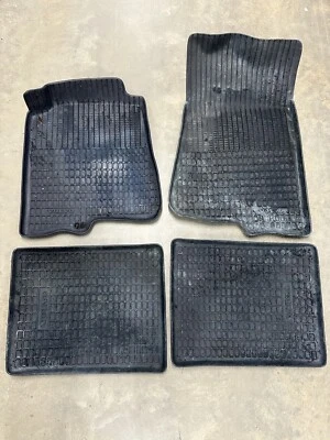 Volvo 240 OEM Floor Mats BLUE Trays Molded Plastic Full Set 4 Turbo 242 245 - Image 1 of 4