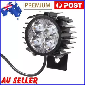 4 LED Electric Folding Bike Front Light Aluminum Alloy 12W Ebike Horn Headlight - Picture 1 of 12