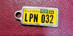 1956 CALIFORNIA DAV KEY CHAIN TAG - Picture 1 of 3