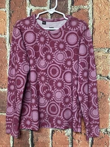 REI Girl's Floral Print UPF 50+ L/S Crew Neck Top Base Layer Sports Outdoors - Picture 1 of 3