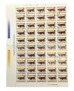 1976 Polonia, Dzien Znaczka, hoja de 50 sellos cancelados - Imagen 1 de 1