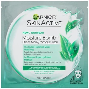 3x Garnier SkinActive Moisture Bomb Super Hydrating Sheet Mask Masque Mattifying - Picture 1 of 5